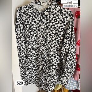 Love + Harmony Oversized light denim shirt